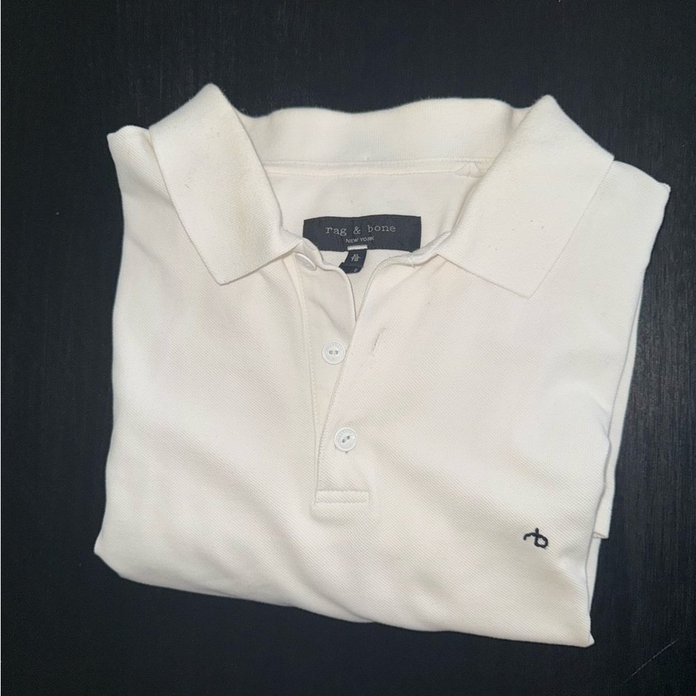 Rag & bone Men's Classic White Polo